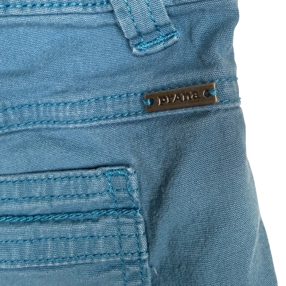 Prana Womens Organic Cotton Stretch Hiking Shorts Blue Size 2 W31192079 - Picture 3 of 5